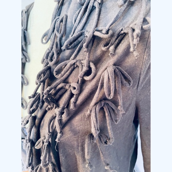 Anthropologie Deletta Purple Longsleeve Cardigan With Bowtie knot Design - Picture 4 of 6